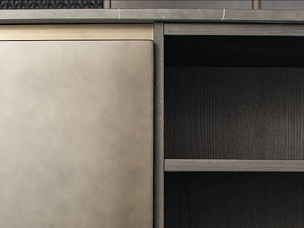 Cuisine en bois avec poignées intégrées GIORGETTI GK 01 usine GIORGETTI de l'Italie. Foto №6