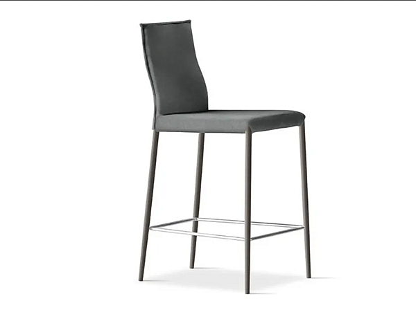 Tabouret en tissu haut avec dossier SEDIT DIVA usine SEDIT de l'Italie. Foto №1