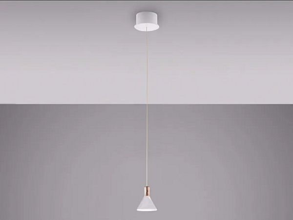 Suspension en verre borosilicate LED multispot Fabbian Polair usine Fabbian de l'Italie. Foto №1