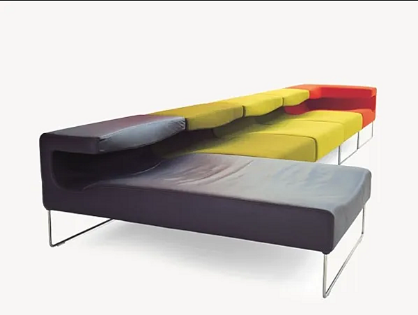 Canapé modulable bas en tissu Moroso usine Moroso de l'Italie. Foto №4