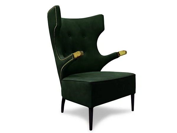 Fauteuil en cuir rembourré avec accoudoirs Sika BRABBU usine BRABBU de l'Italie. Foto №5