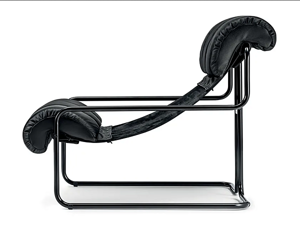 Fauteuil en cuir avec accoudoirs Tucroma I 4 Mariani usine i 4 Mariani de l'Italie. Foto №7