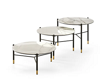 Table basse ronde en céramique Jack Eforma usine Eforma de l'Italie