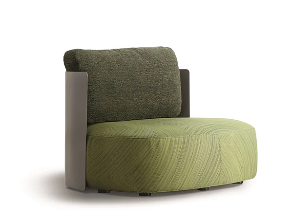 Fauteuil en tissu avec housse amovible Flou Pierre usine Flou de l'Italie. Foto №1