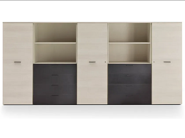 Étagère de bureau modulaire en bois I 4 Mariani Blade usine i 4 Mariani de l'Italie. Foto №2