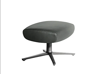 Pouf en cuir Jay Lounge POLTRONA FRAU usine POLTRONA FRAU de l'Italie