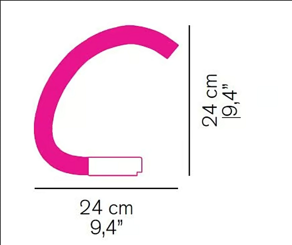 Lampe de table en PMMA Acrilica 281 LBT Oluce usine Oluce de l'Italie. Foto №4