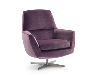 Fauteuil pivotant en tissu avec accoudoirs Betty GYFORM