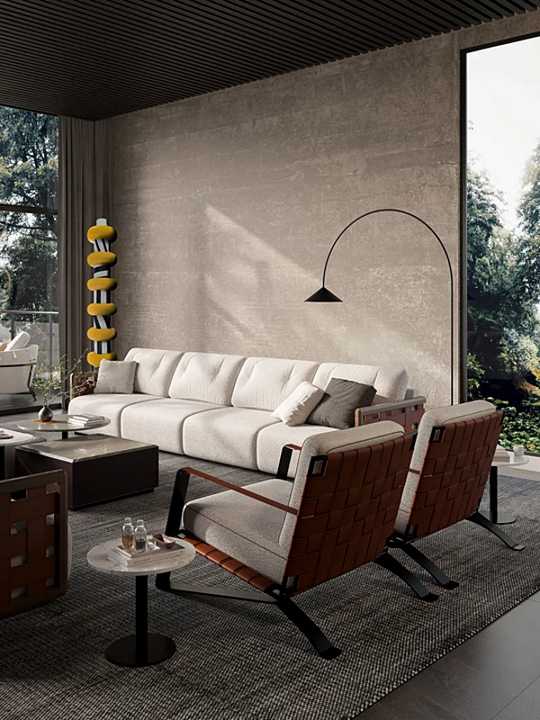 Canapé en tissu 5 places Tress FORMITALIA TRESS usine FORMITALIA de l'Italie. Foto №4