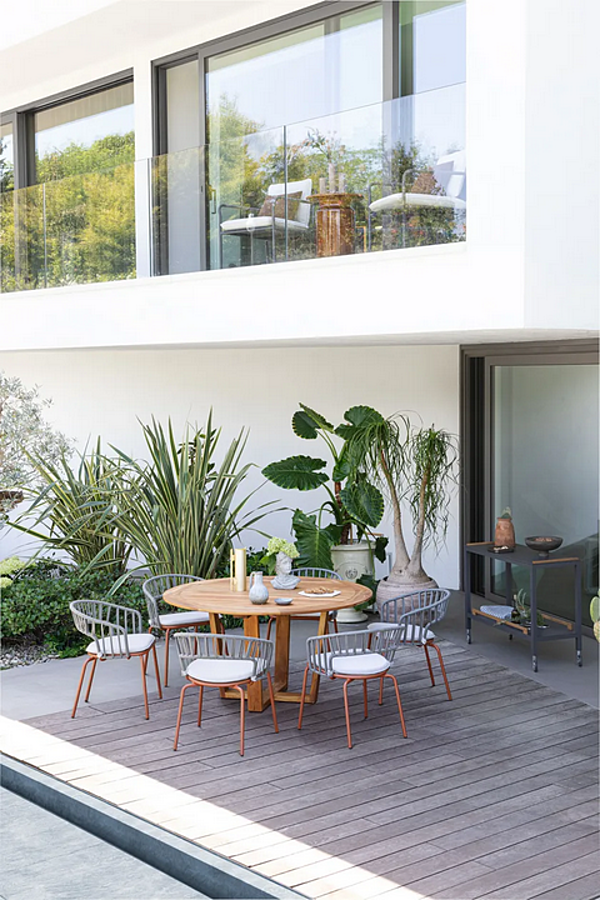 Chaise de jardin en tissu avec accoudoirs Atmosphera Onda usine ATMOSPHERA de l'Italie. Foto №5