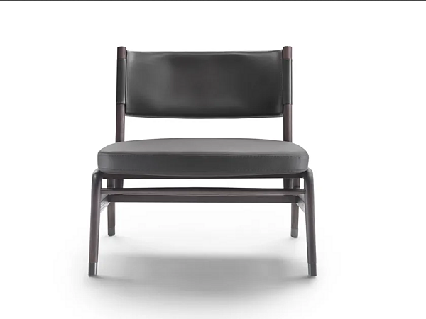 Fauteuil en cuir tanné Ortigia S H FLEXFORM usine FLEXFORM de l'Italie. Foto №1