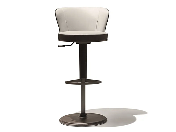 Tabouret haut réglable en hauteur en bois GIORGETTI Ode 54180, 54181 usine GIORGETTI de l'Italie. Foto №1