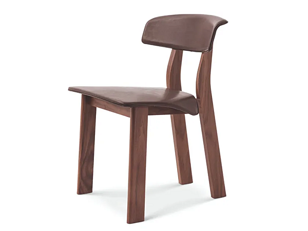 Chaise en bois à dossier ouvert et ailes arrière CASSINA usine CASSINA de l'Italie. Foto №4