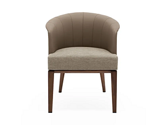 Fauteuil en cuir avec accoudoirs Aura GIORGETTI 63970, 63971