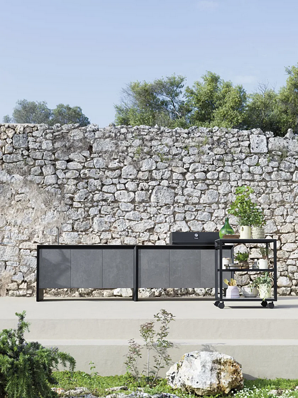 Buffet en aluminium avec portes pour cuisine extérieure VARASCHIN usine VARASCHIN de l'Italie. Foto №5