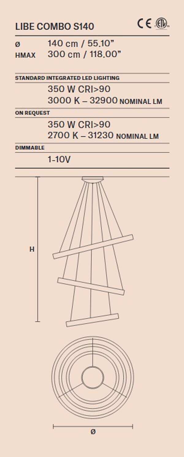 Lustre MASIERO (EMME PI LIGHT) LIBE s160 usine MASIERO (EMME PI LIGHT) de l'Italie. Foto №3