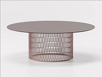 Table d'appoint en aluminium avec treillis KETTAL #17750/56410
