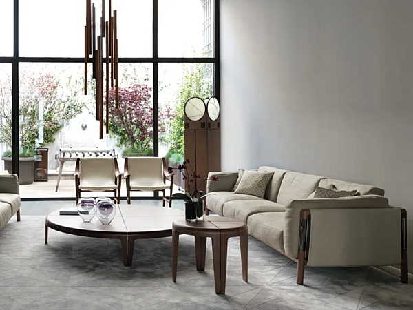 Table basse ronde en bois GIORGETTI ROUND 66552, 66553 usine GIORGETTI de l'Italie. Foto №4