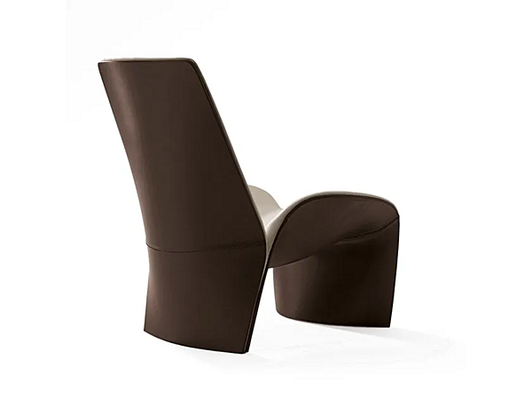 Fauteuil en cuir EVA GIORGETTI 66910, 66911 usine GIORGETTI de l'Italie. Foto №2