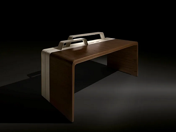 Bureau rectangulaire avec tiroirs en bois GIORGETTI Alma usine GIORGETTI de l'Italie. Foto №8