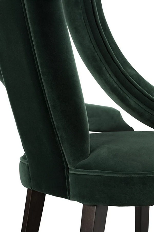 Fauteuil en velours rembourré avec accoudoirs BRABBU CAYO usine BRABBU de l'Italie. Foto №6
