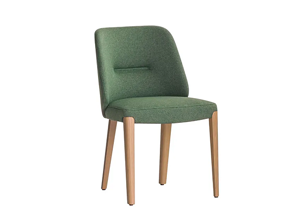 Chaise en tissu rembourrée Potocco Concha 905 905 usine POTOCCO de l'Italie. Foto №1