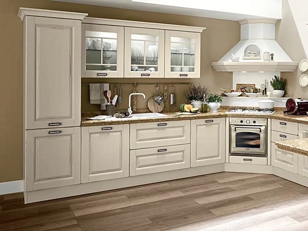 Cuisine en bois avec poignées Laura LUBE CUCINE 06 usine LUBE CUCINE de l'Italie. Foto №1
