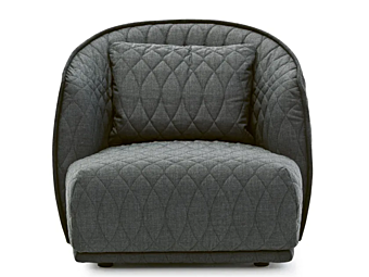 Fauteuil en tissu avec accoudoirs Moroso Redondo