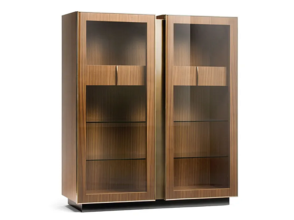 Vitrine en bois avec portes en verre OPERA CONTEMPORARY VICTOR 41086/N usine OPERA CONTEMPORARY de l'Italie. Foto №1