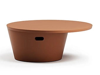 Table d'appoint bas rond en métal Atmosphera Totem