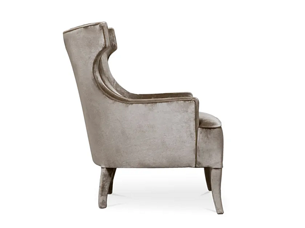 Fauteuil en velours avec accoudoirs Iguazu II BRABBU usine BRABBU de l'Italie. Foto №3