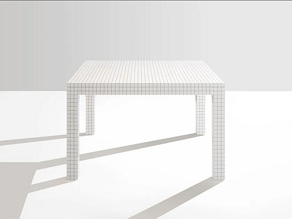 Table carrée en nid d'abeille en matériau innovant ZANOTTA Quaderna 2600 usine ZANOTTA de l'Italie. Foto №2