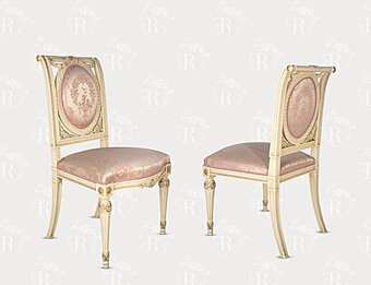 Chaise en tissu rembourré et bois massif FRATELLI RADICE 206 Chaise en tissu rembourré et bois massif FRATELLI RADICE 206 usine FRATELLI RADICE de l'Italie