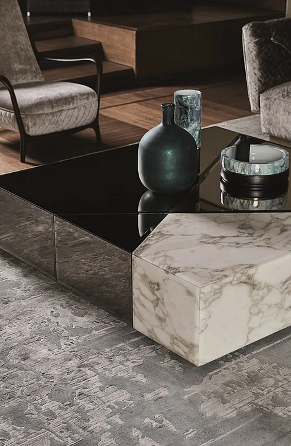 Table basse carrée en marbre Cyrano OPERA CONTEMPORARY ANGELO CAPPELLINI 45167 usine OPERA CONTEMPORARY de l'Italie. Foto №4