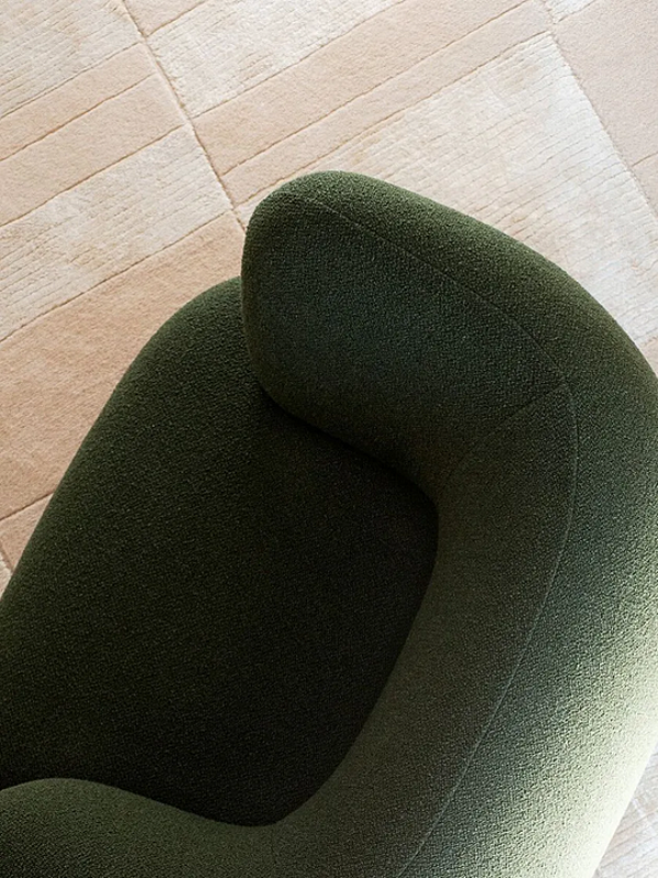 Fauteuil en tissu avec accoudoirs Jade 953 PL Potocco 953/PL usine POTOCCO de l'Italie. Foto №5