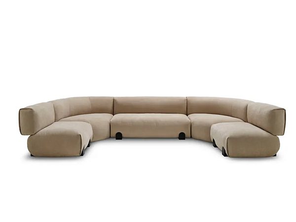 Canapé d'angle en tissu Simposio Saba usine SABA de l'Italie. Foto №1