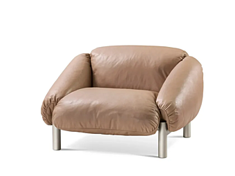 Fauteuil en cuir avec accoudoirs GHIDINI1961 FLO Fauteuil en cuir avec accoudoirs GHIDINI1961 FLO usine GHIDINI1961 de l'Italie