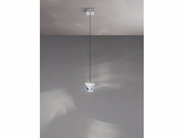 Suspension en cristal LED Tripla Fabbian usine Fabbian de l'Italie. Foto №1