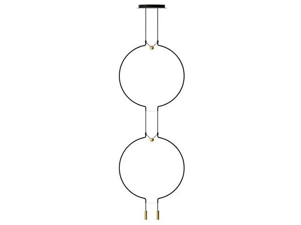 Suspension en métal LED à deux niveaux AXOLIGHT Liaison usine Axolight de l'Italie. Foto №1