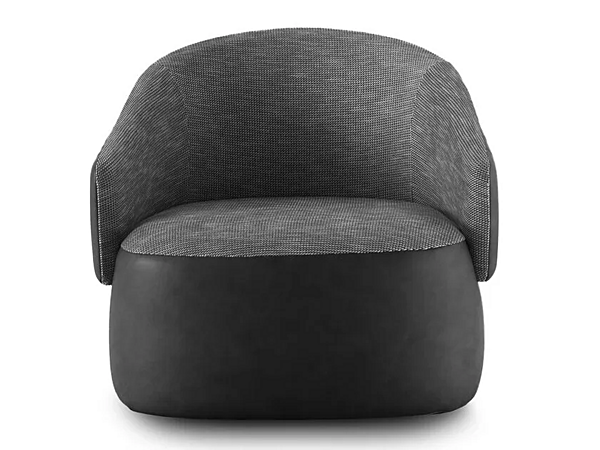 Fauteuil en tissu et cuir avec accoudoirs TWIBE I 4 Mariani usine i 4 Mariani de l'Italie. Foto №4