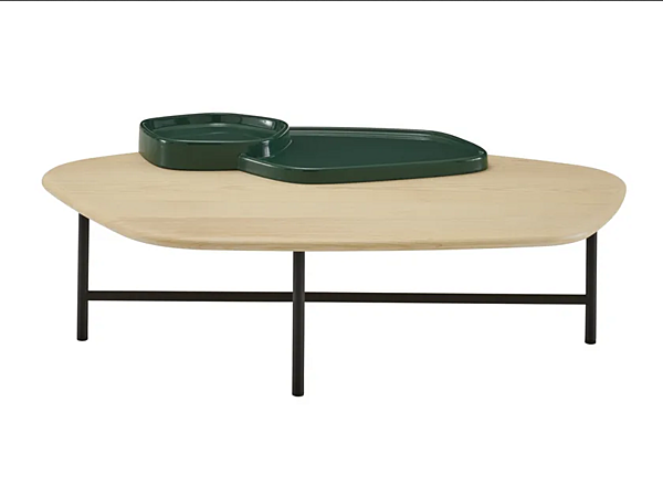 Table basse en chêne avec plateau LIGNE ROSET LEWA 19960410 usine LIGNE ROSET de l'Italie. Foto №1