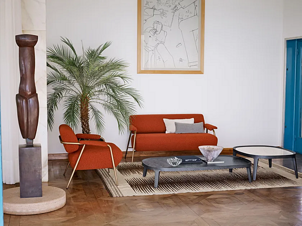 Fauteuil en tissu avec accoudoirs Potocco Stay 909 PL 909/PL usine POTOCCO de l'Italie. Foto №2