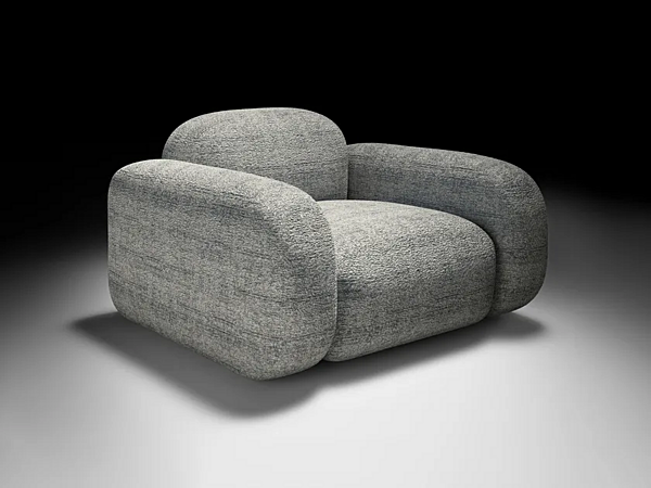 Fauteuil en tissu CASA +39 STONE EST001 usine ENCORE (by CASA +39) de l'Italie. Foto №1