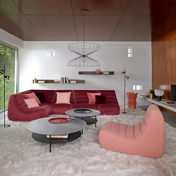 Canapé modulable en tissu avec housse amovible Saparella LIGNE ROSET 18043005 usine LIGNE ROSET de l'Italie. Foto №3