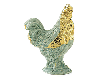 Sculpture en céramique poule Pop MARIONI 00421G usine MARIONI de l'Italie