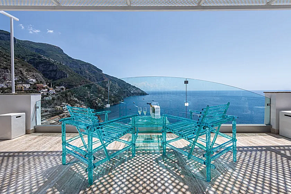 Fauteuil d'extérieur en polycarbonate avec accoudoirs Edra A Mare AMR020 usine EDRA de l'Italie. Foto №9