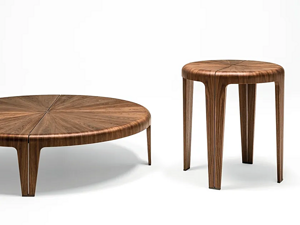 Table basse ronde en bois GIORGETTI ROUND 66552, 66553 usine GIORGETTI de l'Italie. Foto №2