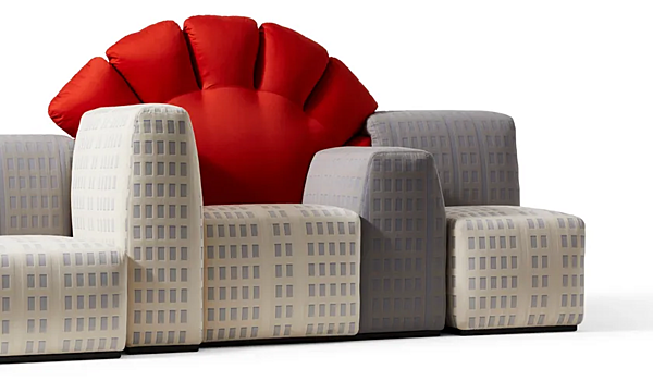 Canapé d'angle en tissu Tramonto à New York CASSINA 356 usine CASSINA de l'Italie. Foto №4
