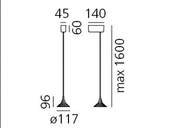 Lampe suspendue en aluminium LED Unterlinden Artemide 1935W10A, 1935010A usine Artemide de l'Italie. Foto №6