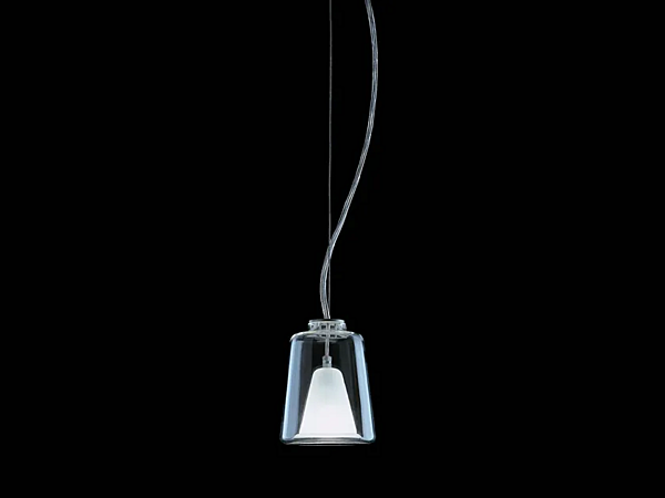 Suspension en verre et aluminium Lanternina 471 Oluce usine Oluce de l'Italie. Foto №1
